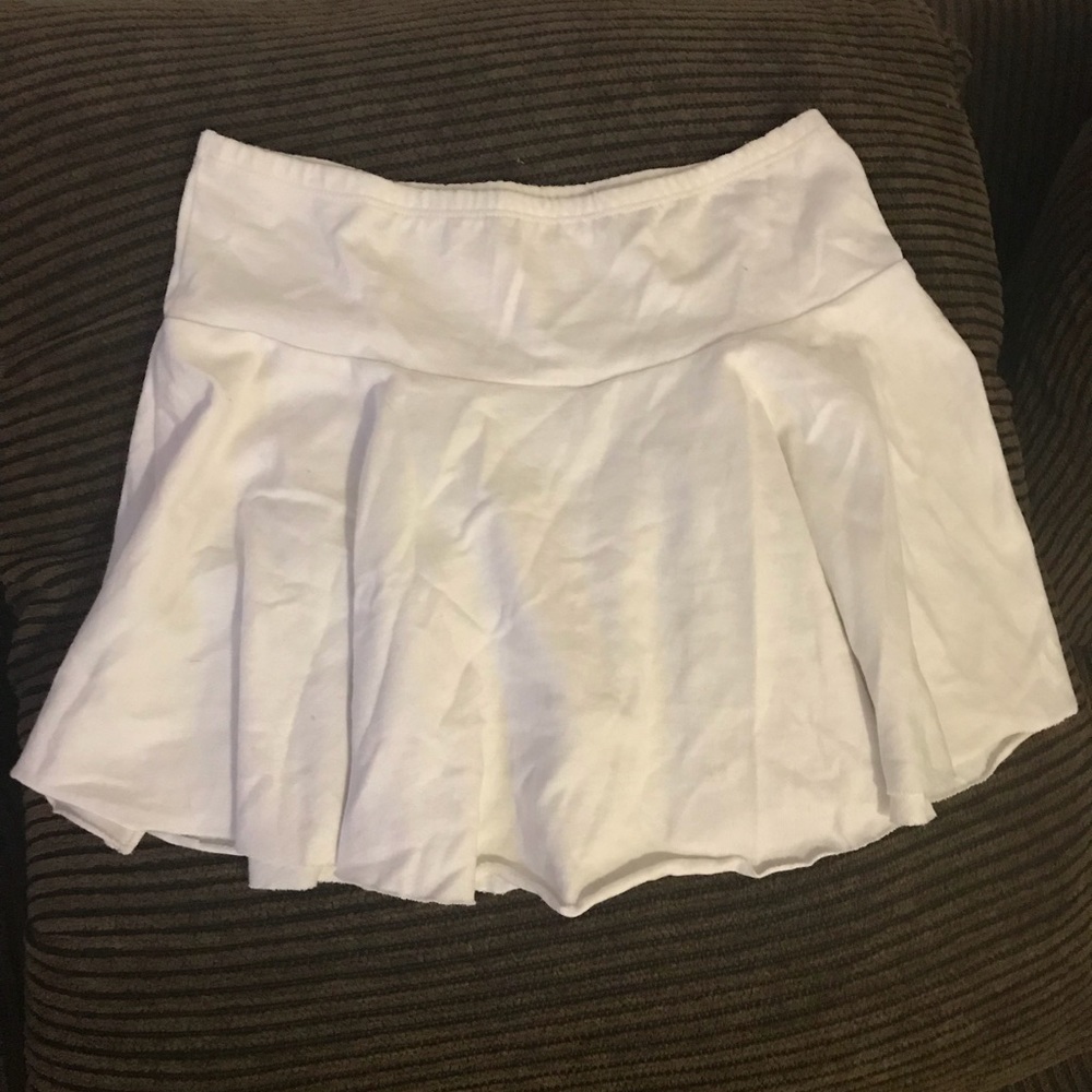 American Apparel White Circle Skirt
